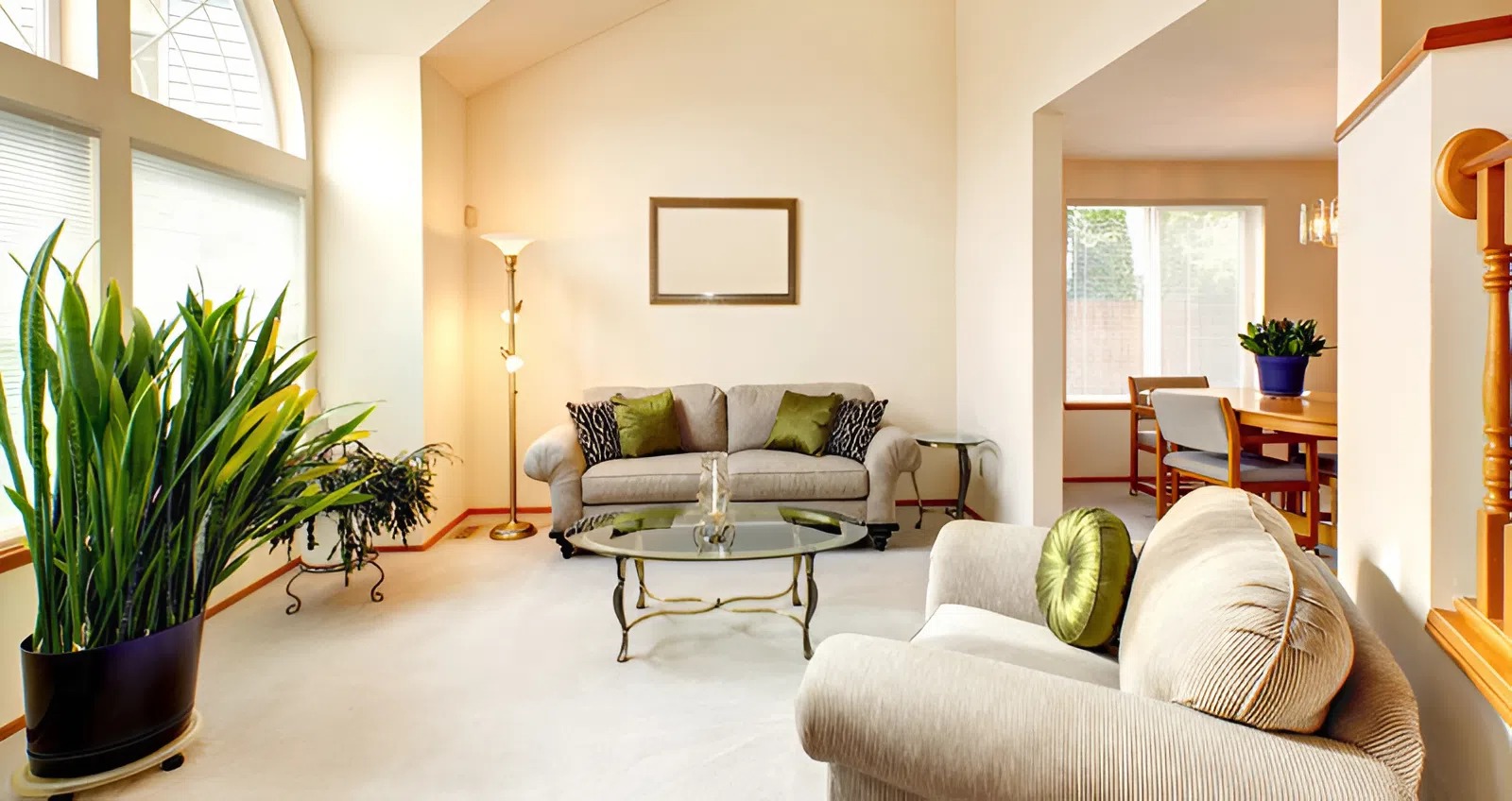 Neutral beige paint with soft warm undertones by an Interior Painter in West Des Moines, IA